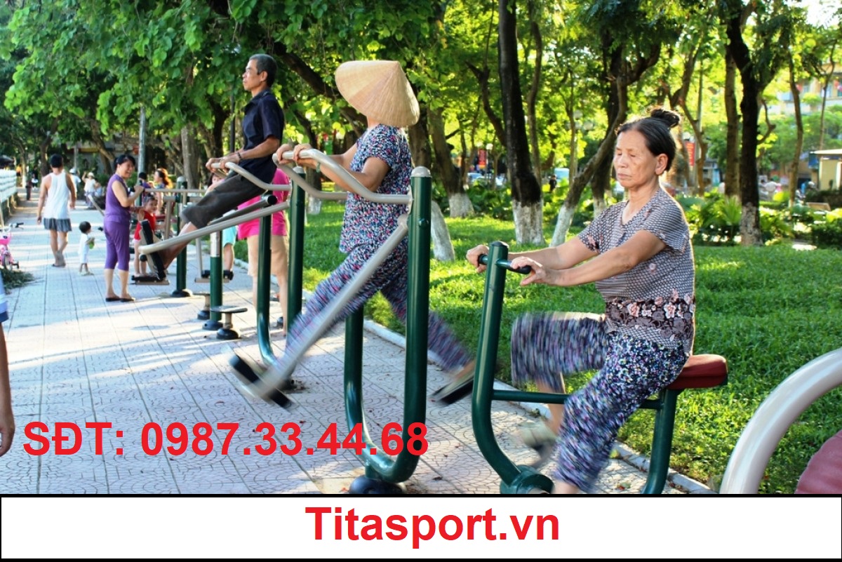 Máy tập thể dục ngoài công viên giá rẻ nhất thị trường Titasport